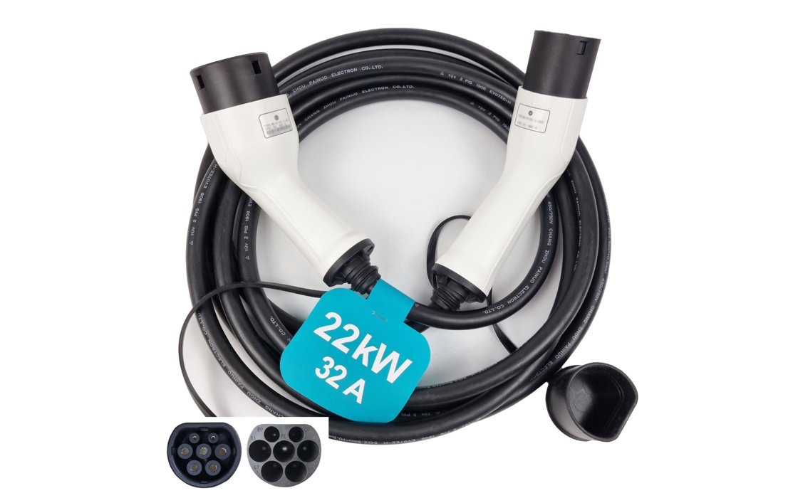 INCHARGEx 22kW Type 2 to Type 2 EV charging cable